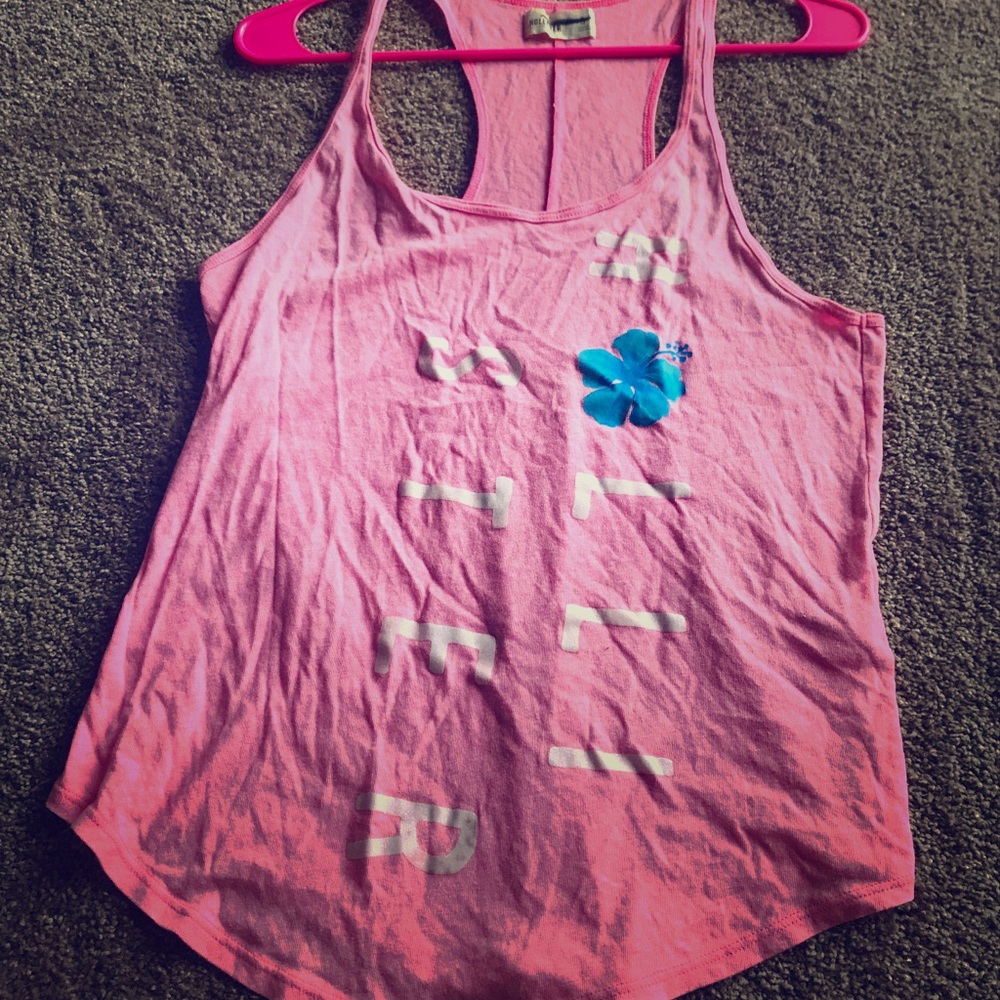 Pink tank top Hollister